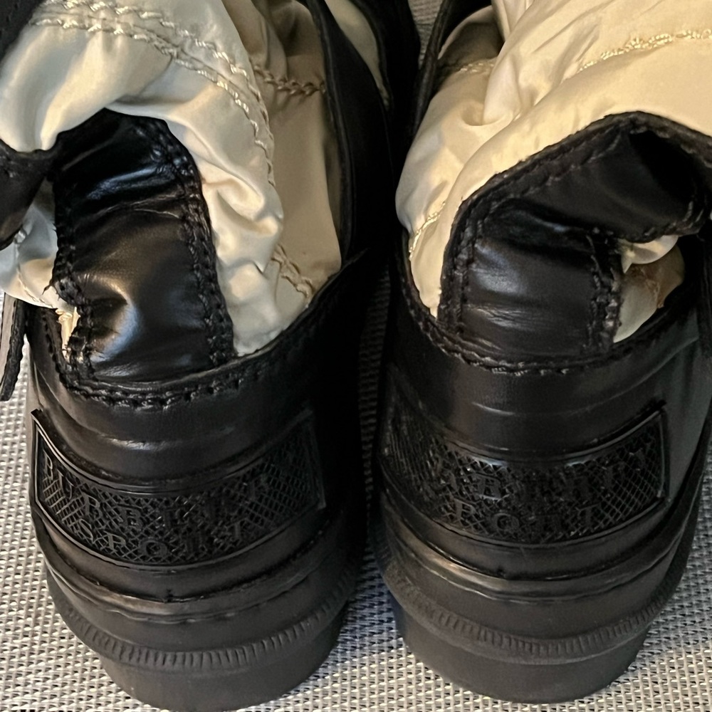BURBERRY NIB AUTHENTIC ALL WEATHER TRENCH DESIGN BOOTS - Picture 5 of 17
